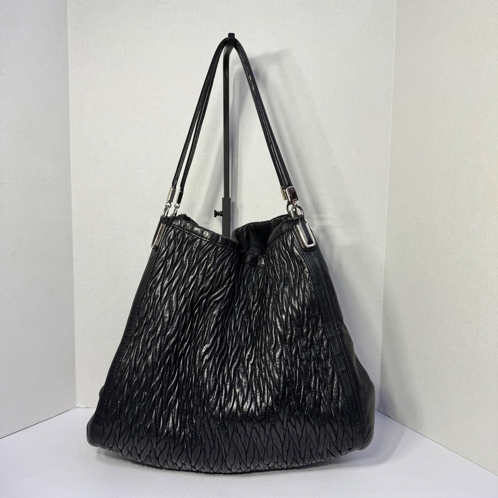 Coach Madison Phoebe Black Gathered Twist Leather Hobo Bag #D1382-25260 Dec 2013